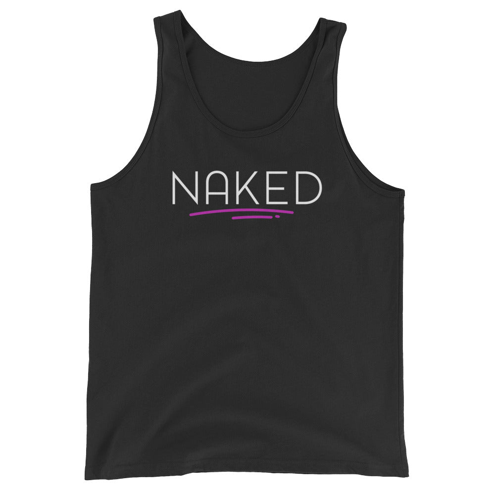 Naked Unisex Jersey Tank - I Want To Be Naked